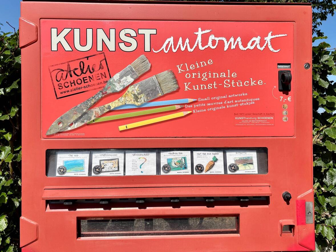 Kunst aus dem Automaten – entdeckt in Raeren