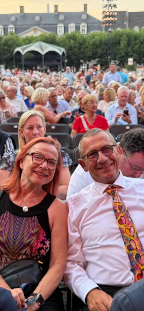 Festlich auf den VIP-Premium-Plätzen – kurz vor Konzertbeginn